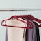 Home Basics 10 Piece Velvet Hanger, Burgundy FH45007 - alternate 3